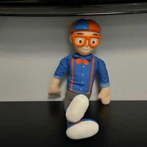 Blimpi wearing glasses bow tie